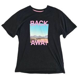 Zara Man Men's Desert Graphic Tee Shirt Black Large